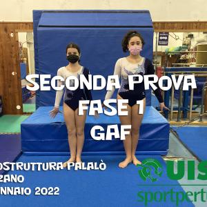Seconda Prova FASE 1 GAF UISP 2021