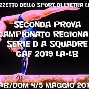 Seconda prova Campionato Regionale Serie D a squadre GAF 2019 LA-LB Seconda prova Campionato Regionale Serie D a squadre GAF 2019 LA-LB